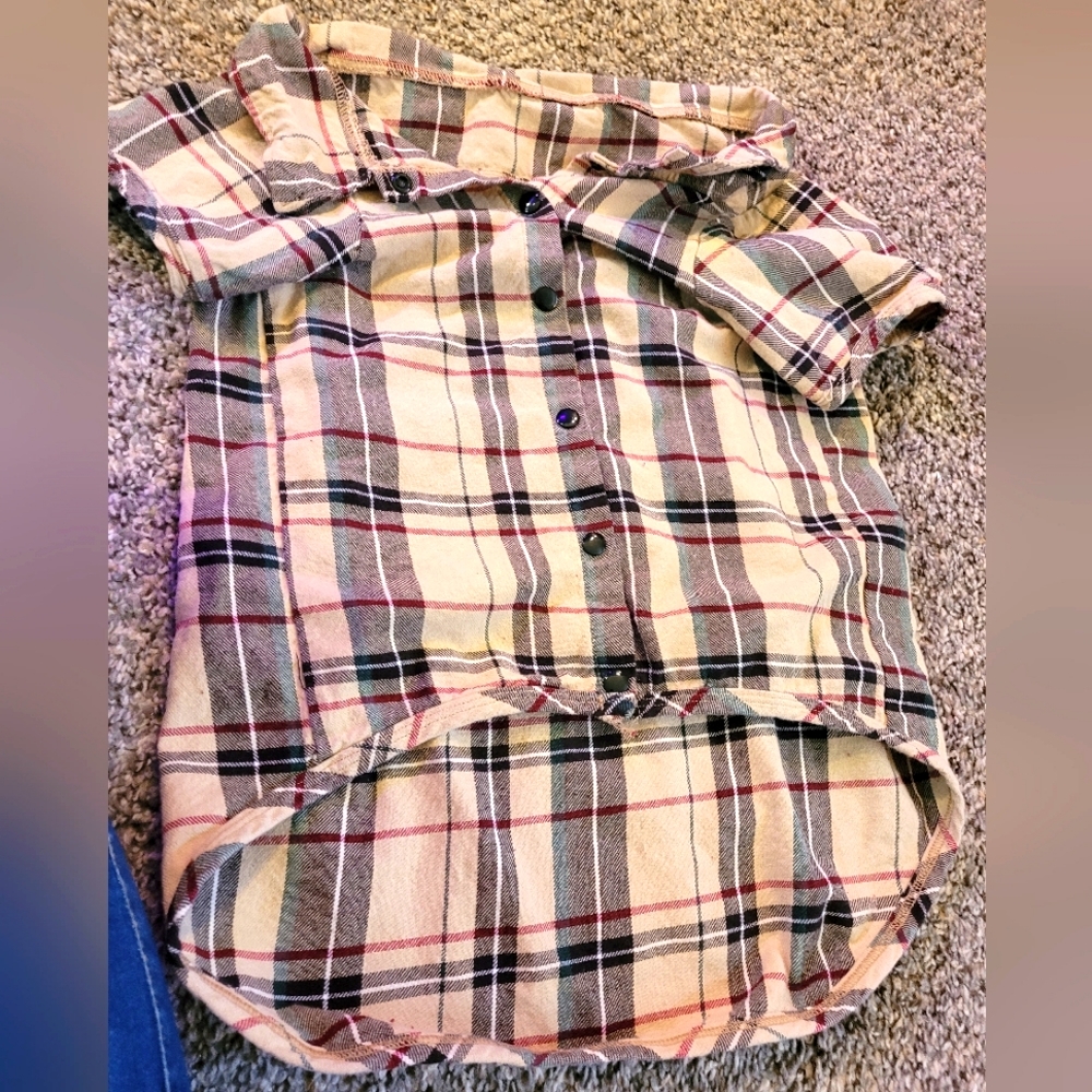 Medium Dog Snap Flannel